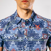 Camisa Rock&Roll MC Performance Aztec Blue 015